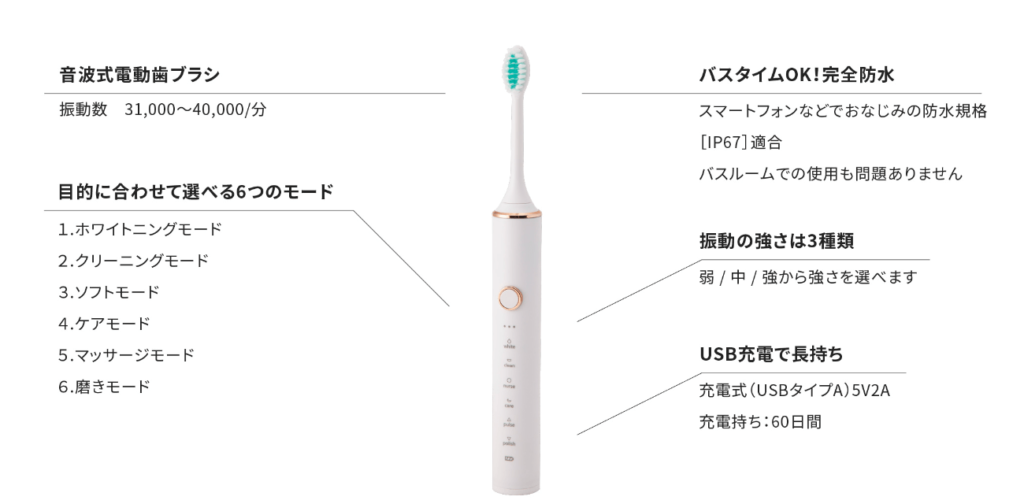 Dentaly 電動歯ブラシ ３３０円 サブスク